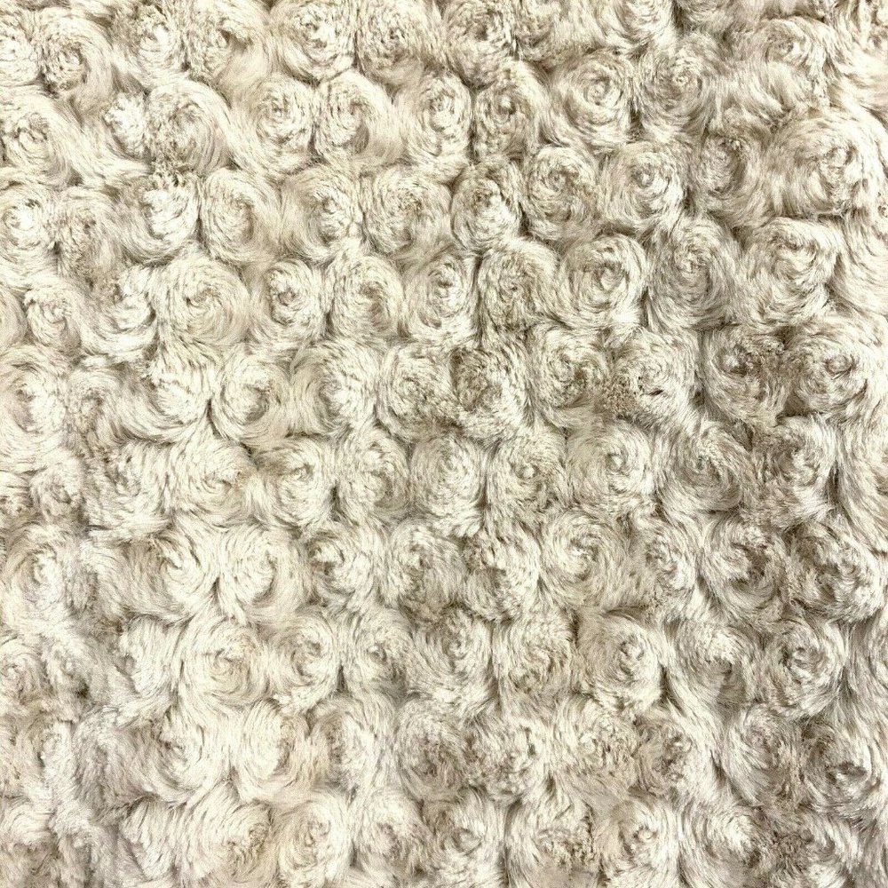 Dennis Basso Cream Faux-Fur Coat Textured Rosette - Picture 6 of 7